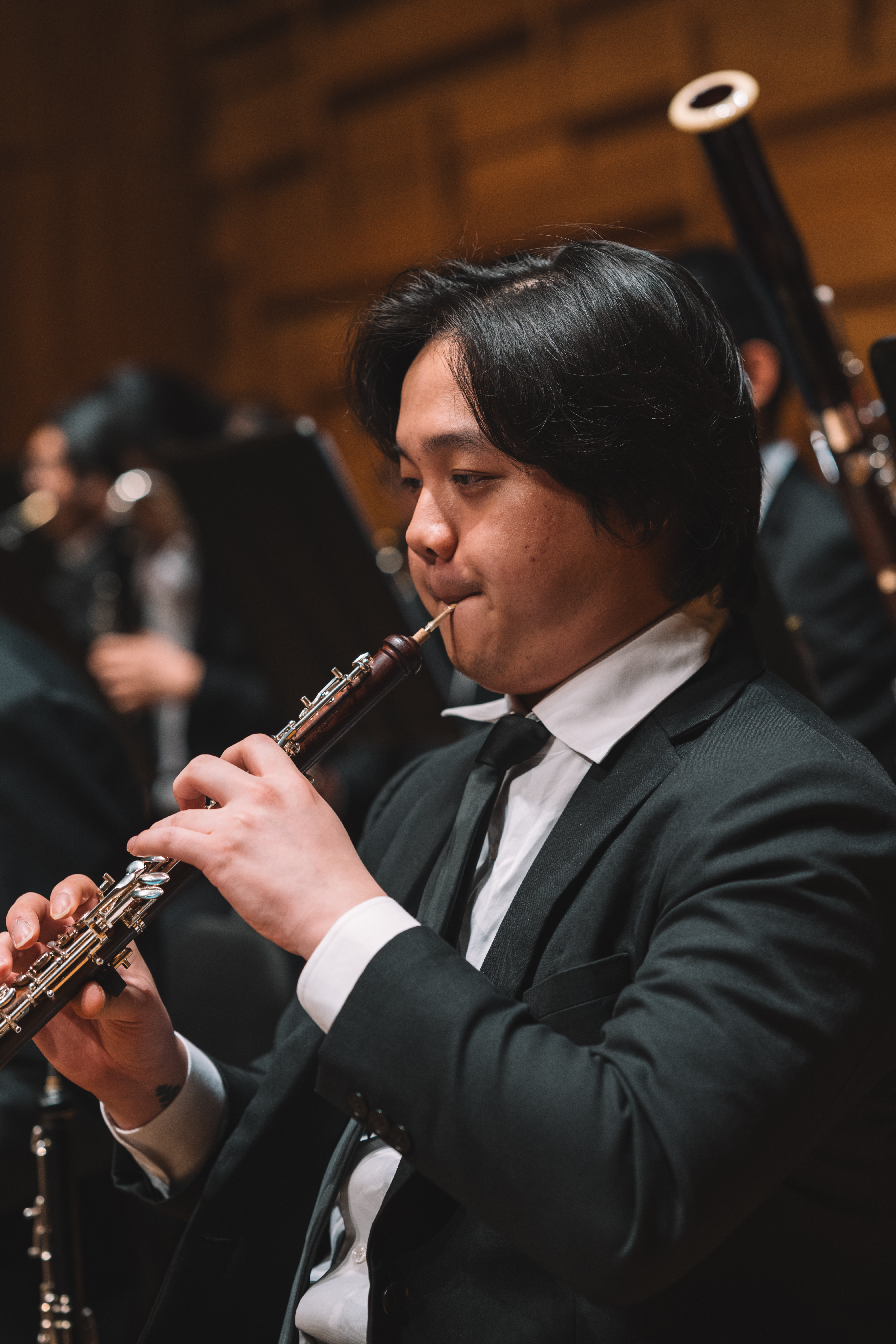 NTU Symphony Orchestra musician in performance